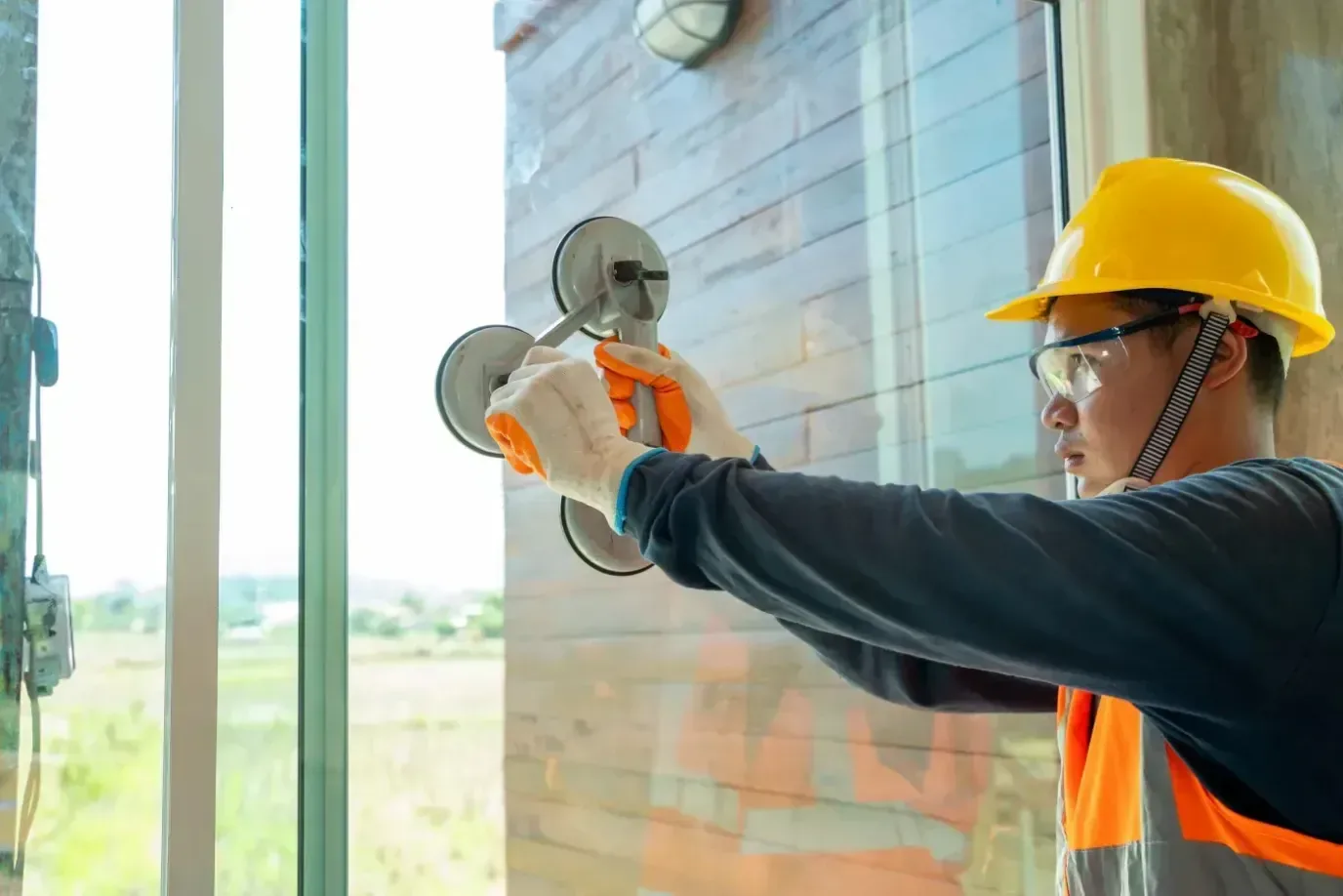 Contrôle d'une fenêtre bois avant survitrage dans le 92